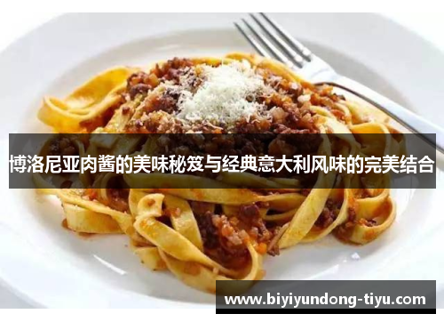 博洛尼亚肉酱的美味秘笈与经典意大利风味的完美结合