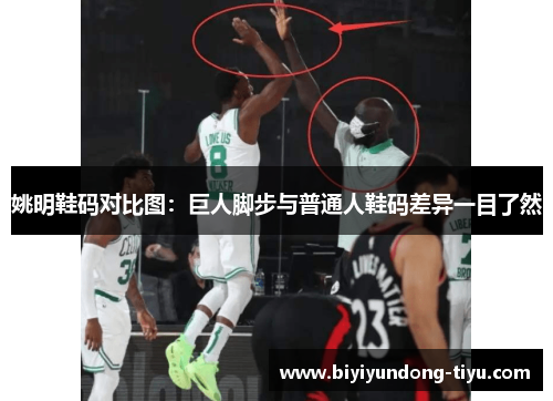 姚明鞋码对比图：巨人脚步与普通人鞋码差异一目了然